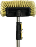Car Wash Brush 5-12 ft Extension Pole - Long Reach Soft Bristle