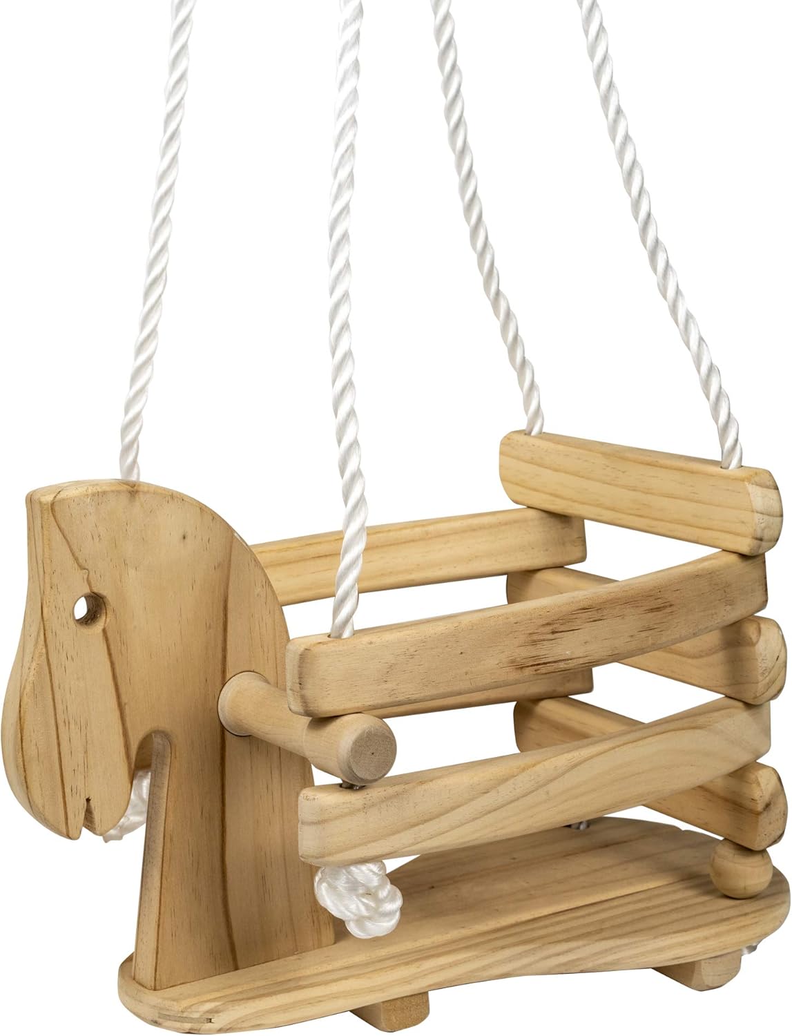 Horse Shaped Infant Swing for Indoor and Outdoor Playtime Fun