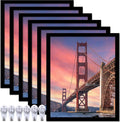20x24 Picture Frame 6-Pack - Matte Black Frames for Posters