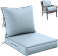 Premium Outdoor Seat Cushion Set 22 x 24 x 4 in - Deep Seat Comfort