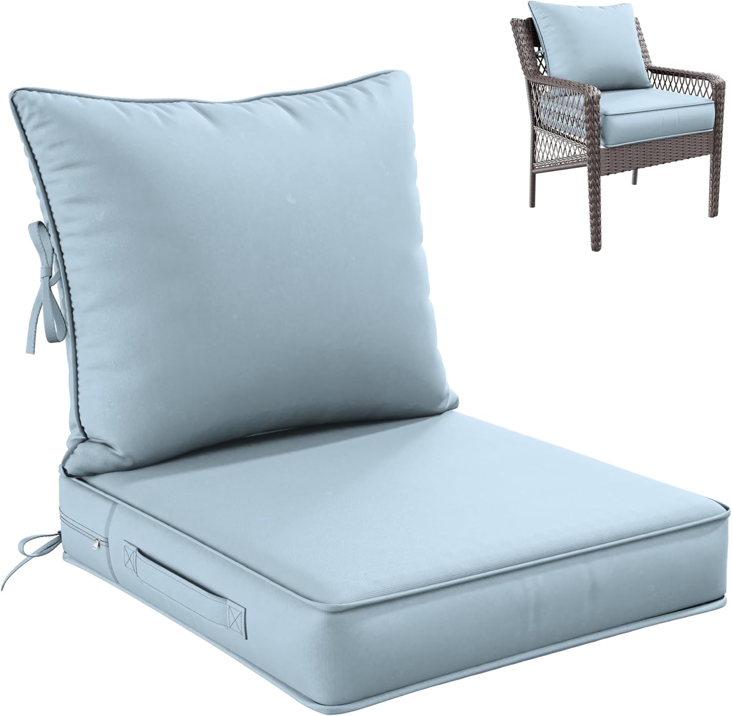 Premium Outdoor Seat Cushion Set for Patio Furniture Comfort