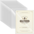 24 Pcs 8.5 x 11 in Rigid Print Protectors - Clear Top Loaders