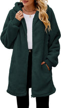 ReachMe Womens Fleece Zip Up Jacket Oversized Sherpa Hoodie - Cozy bit