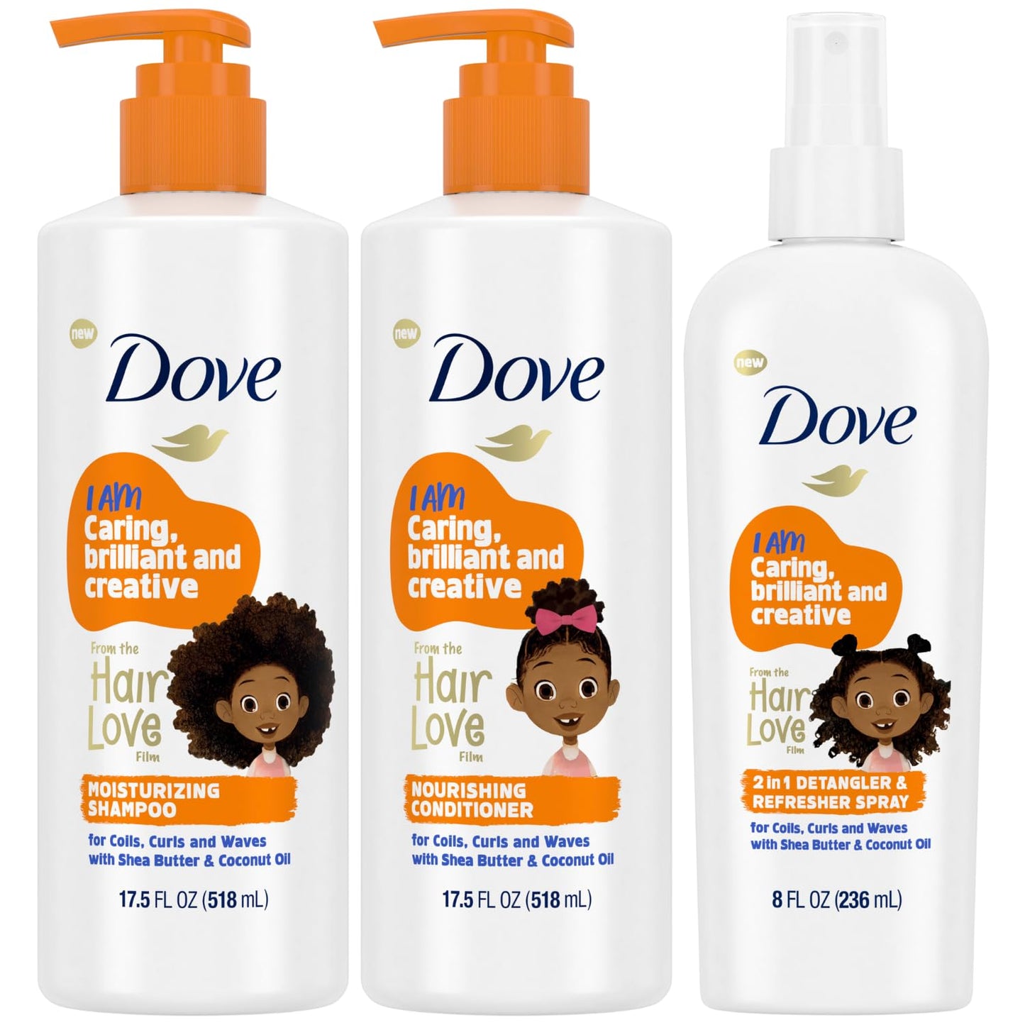Dove Kids Hair Love Set - Gentle Detangling & Curly Care