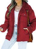 Fashionable Sherpa Corduroy Jacket for Women - Ideal Winter Coat