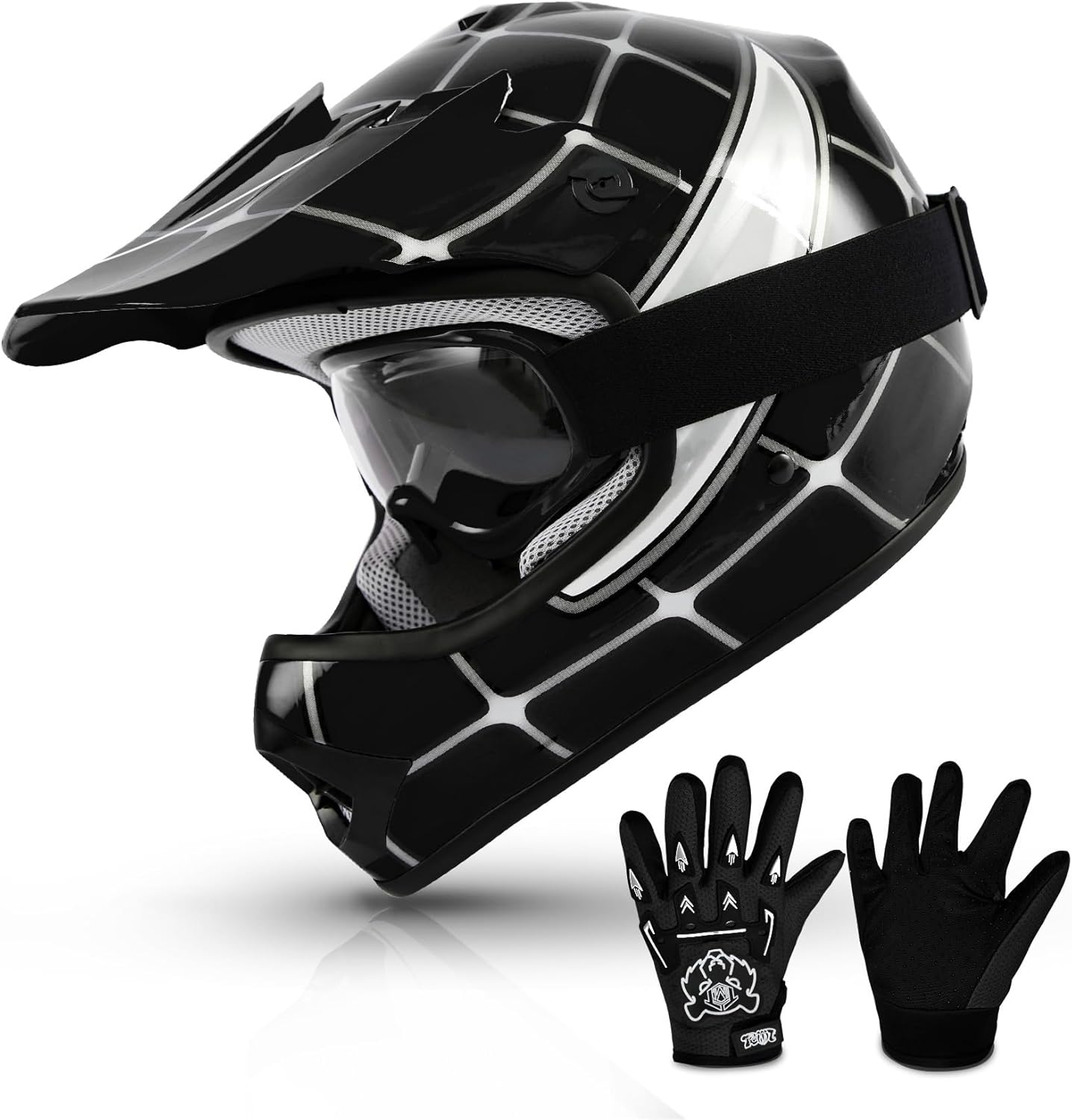 Youth Kids Dirt Bike Helmet for Boys and Girls - Full Face Safety