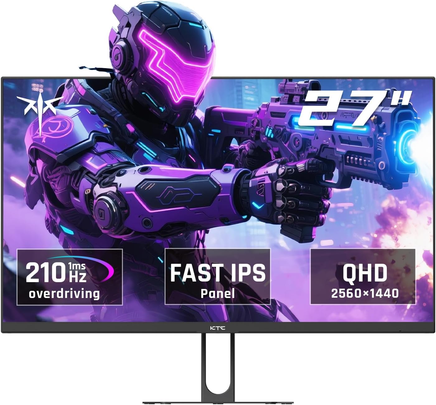 KTC 27 Inch QHD Gaming Monitor with 210Hz Refresh Rate