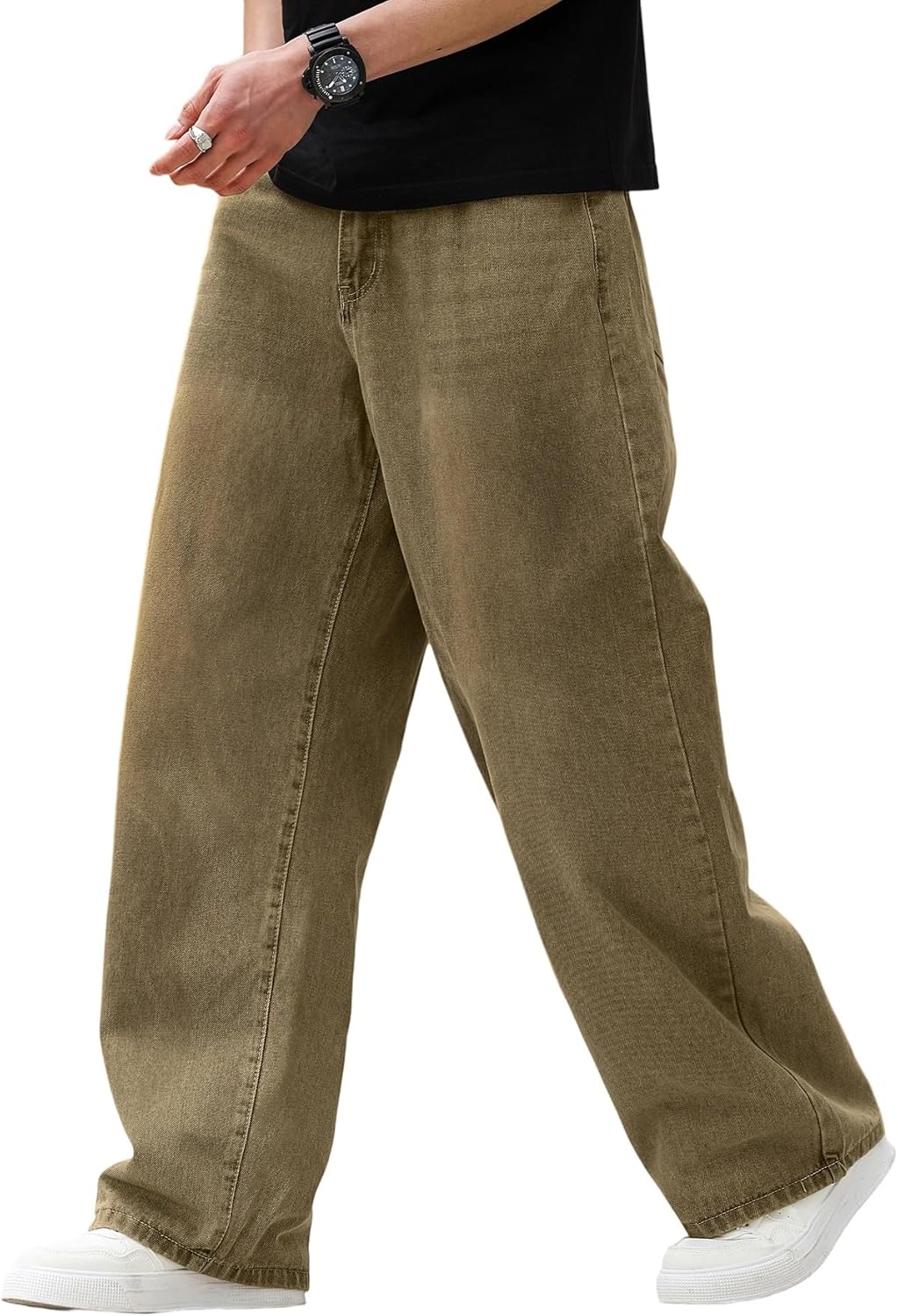 Men's Baggy Hip Hop Jeans for Trendy Streetwear Style