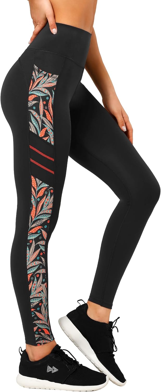 Yvette Womens Workout Leggings with Pockets for Comfort