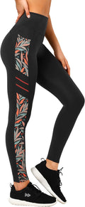 Yvette Womens Workout Leggings with Pockets - High Waist Tummy Control