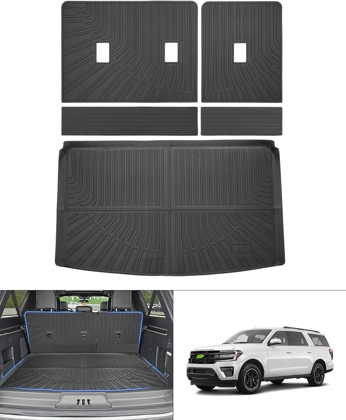 Cartist Trunk Mat & Backrest Mat for Ford Expedition Max 2018-2024