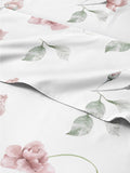Floral Sheets Queen Bed Sheet Set - Ultra-Soft Floral Rose