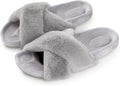 FITORY Women's Cozy Lined Open Toe Slippers for Ultimate Comfort