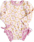 Caden Lane Baby and Toddler Girls Rash Guard Swimsuit with Ruffles