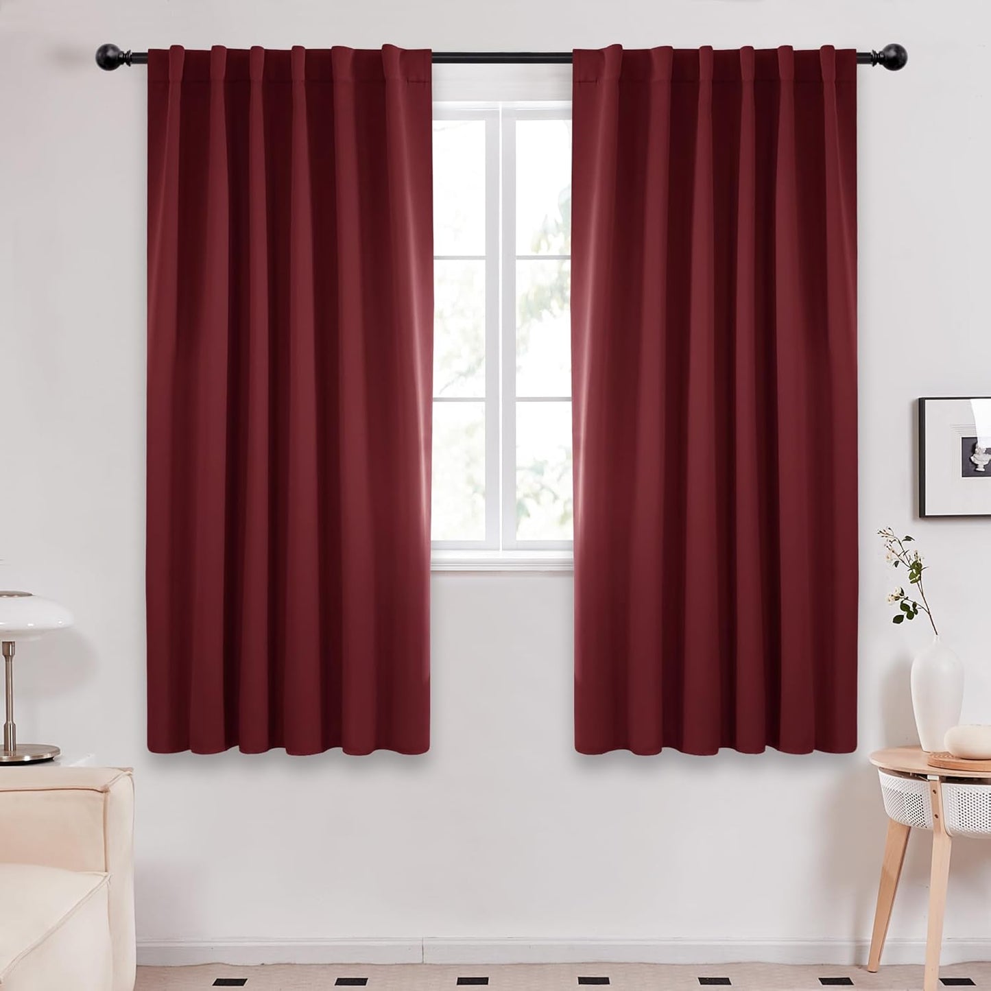 Deconovo Thermal Insulated Blackout Curtains for Bedroom 52Wx63L