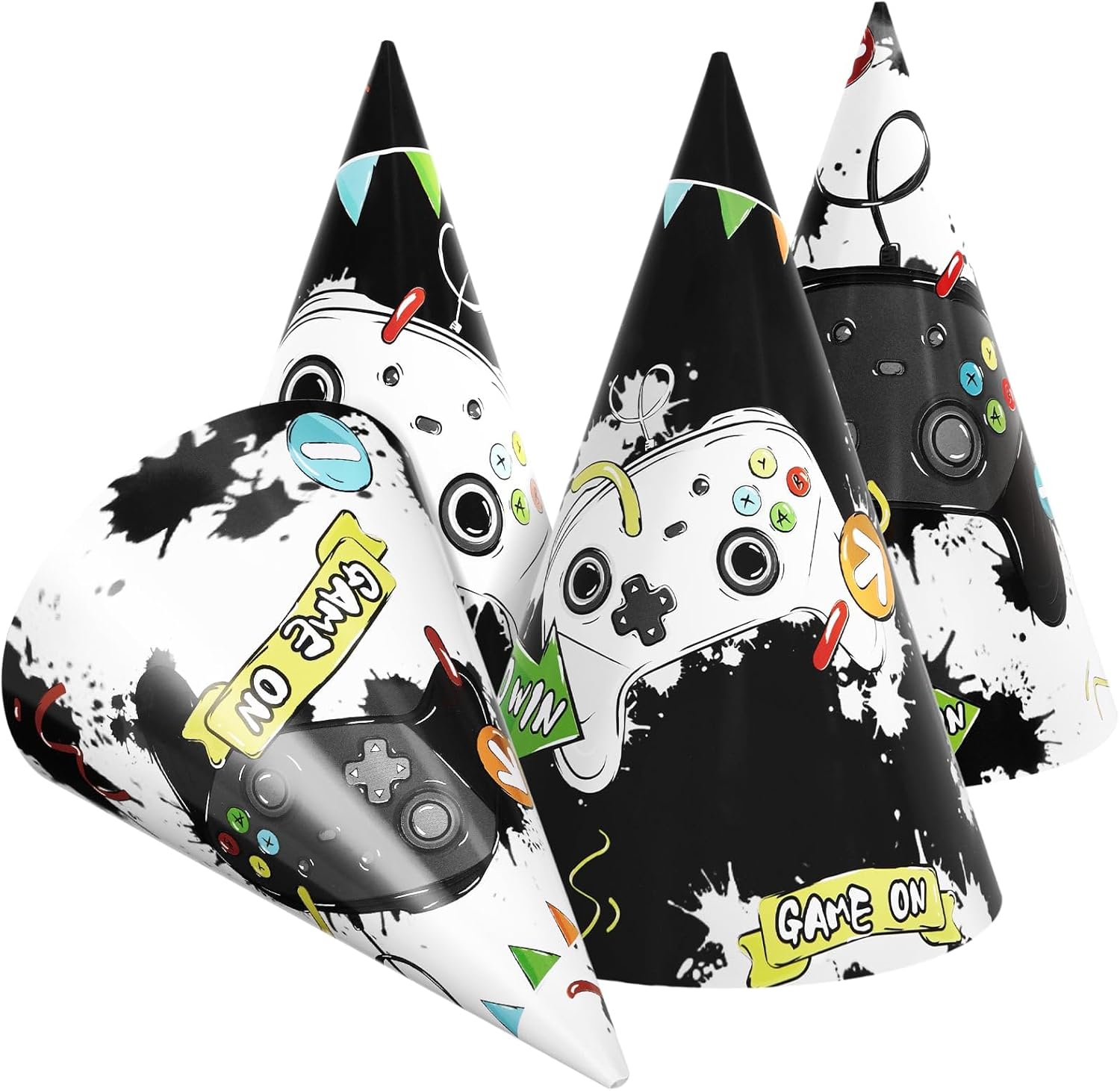 Colorful Kids Party Hats - 12 Pcs Fun Headbands