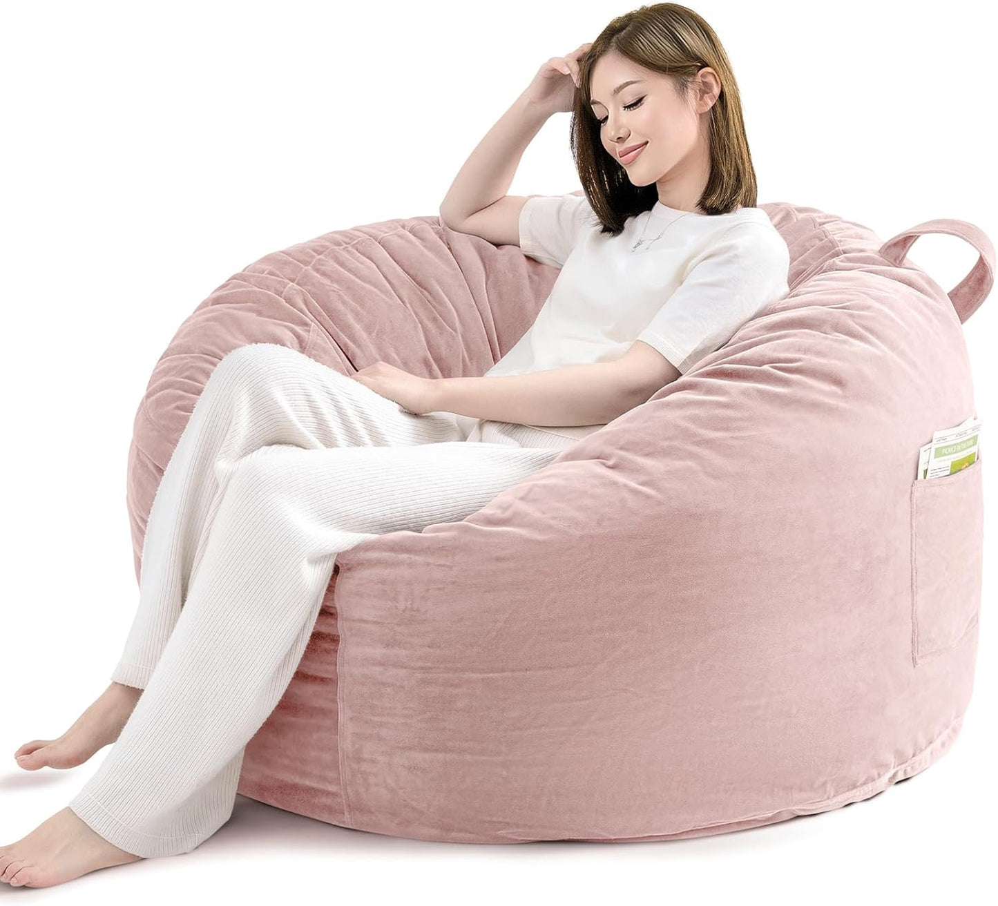 TaiBest Memory Foam Bean Bag Chair - Fluffy Comfort!