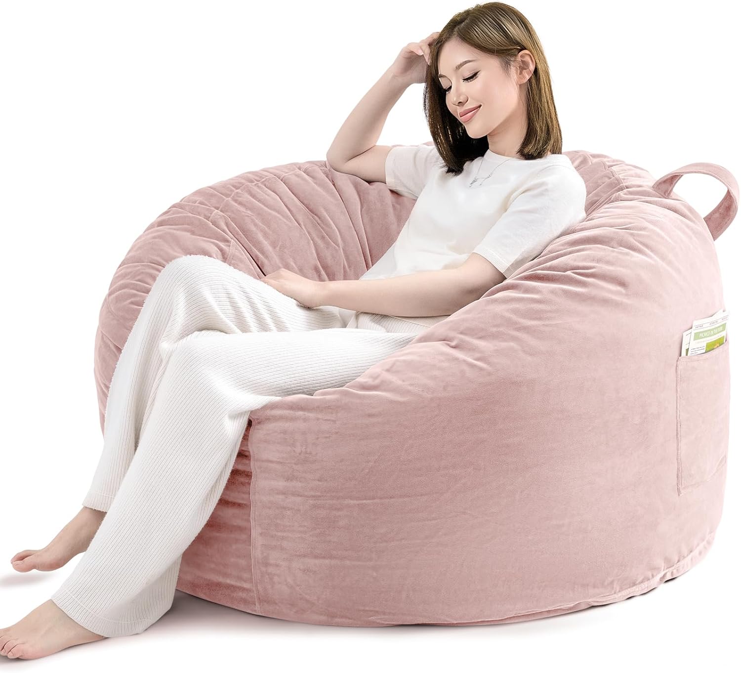 TaiBest Memory Foam Bean Bag Chair - Fluffy Comfort!