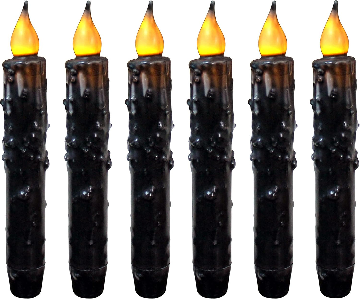 Real Wax Hand Dipped LED Timer Taper Candles for Home Decor