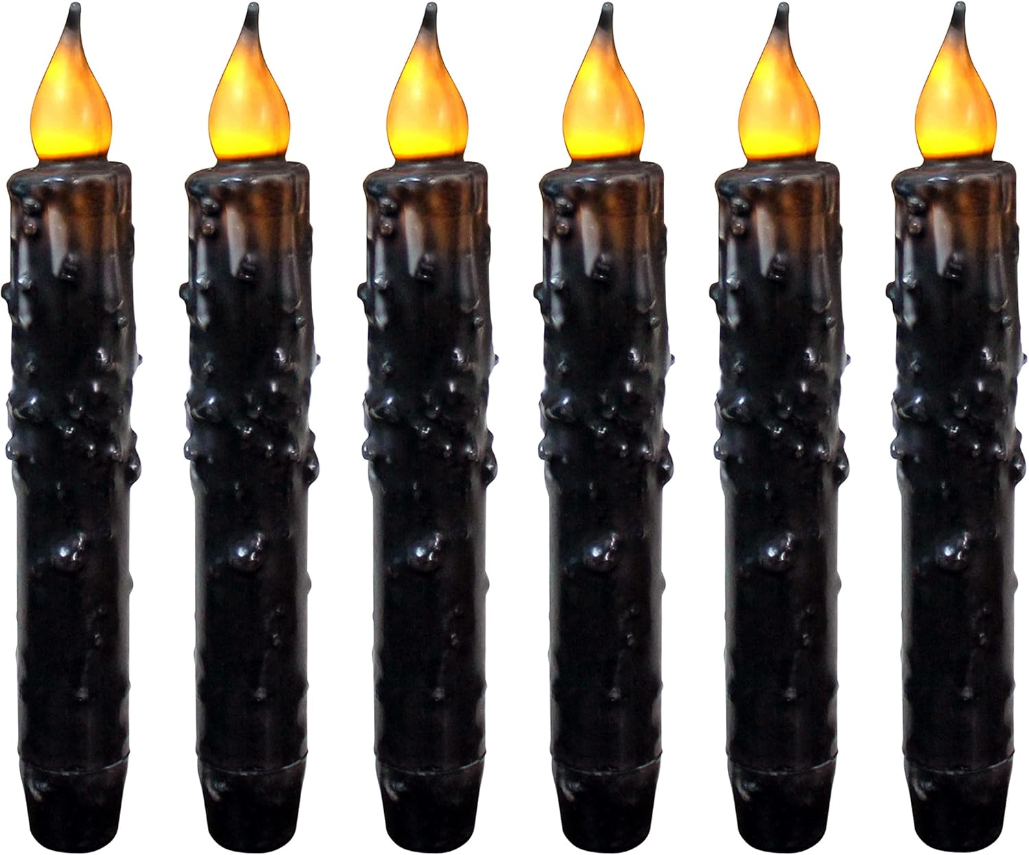 Real Wax Hand Dipped LED Timer Taper Candles for Home Decor