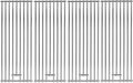 19.25 in x 7.5 in Stainless Steel Cooking Grid Grates Replacement