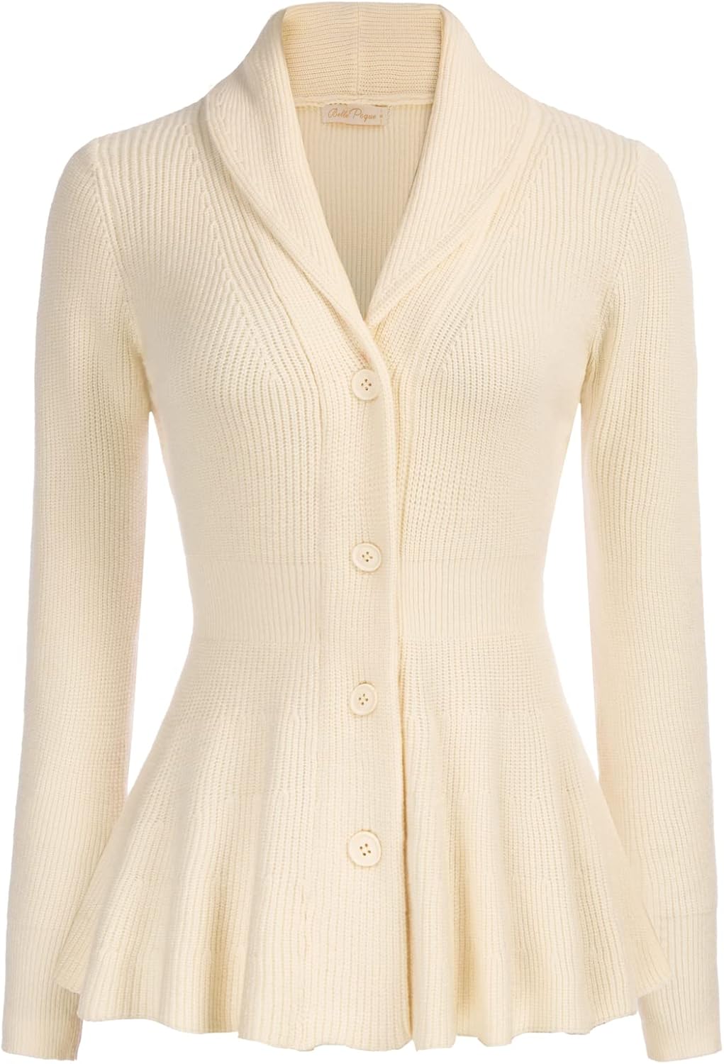 Vintage Cardigan Sweater for Women - Stylish Shawl Lapel Design
