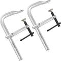 MAXPOWER 8 in F Clamp, 4-3/4 in Throat Depth - Welding Utility Clamp