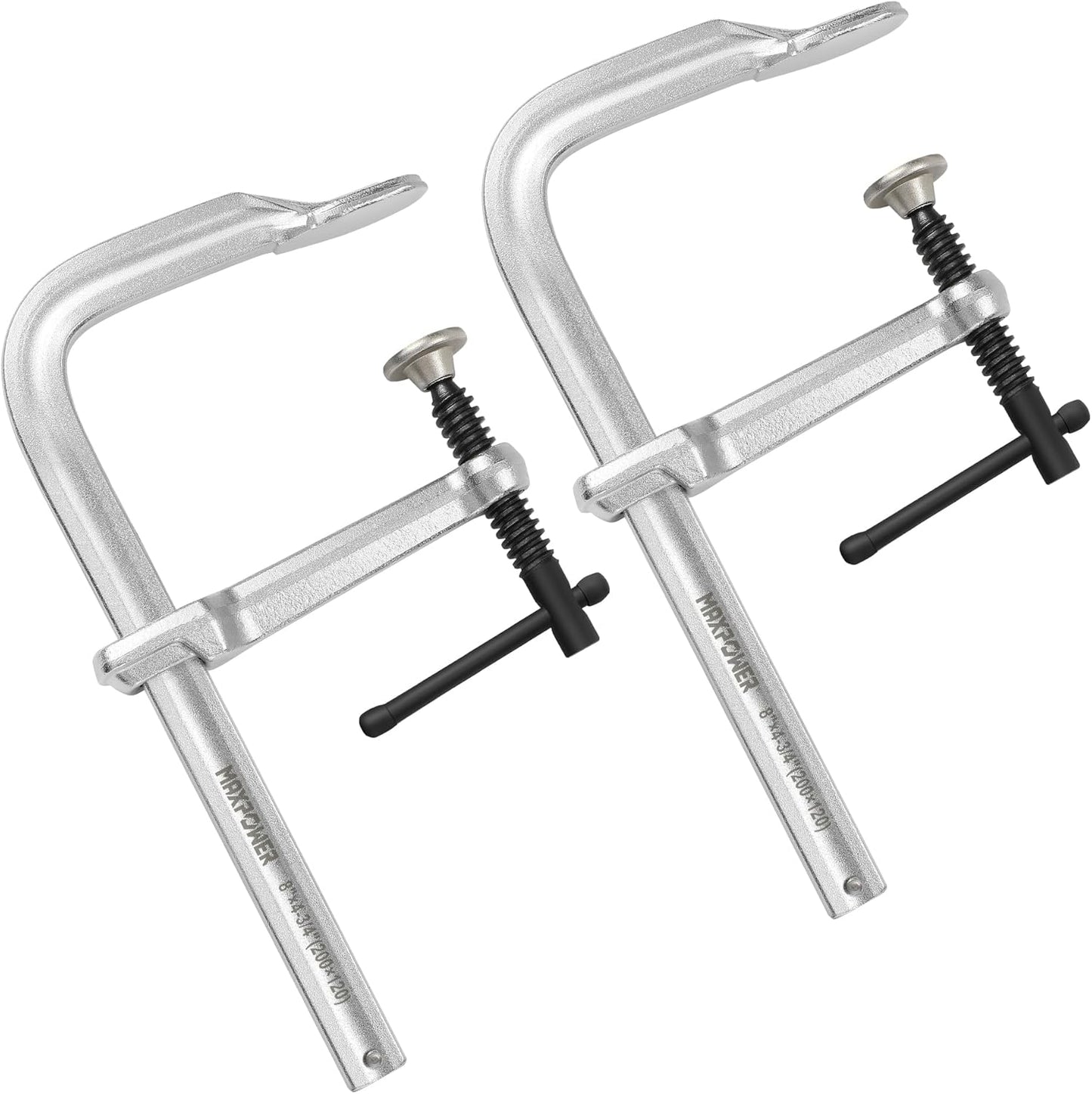 MAXPOWER 8 inch F Clamp Set for Welding and Steel Working