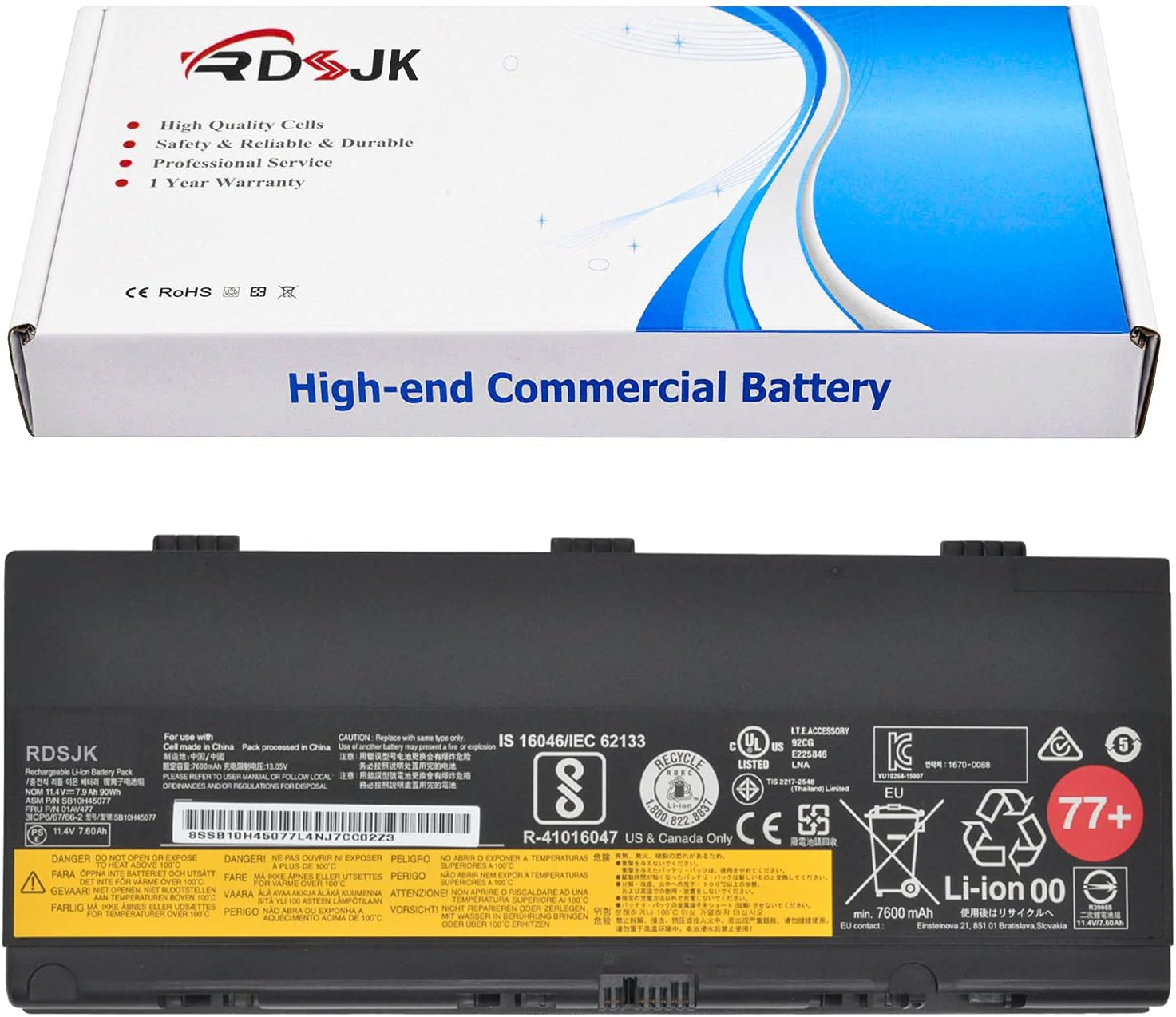 High-Performance 90Wh Laptop Battery for Lenovo ThinkPad P50 P51 P52