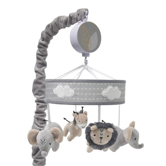 Lambs & Ivy Jungle Safari Musical Baby Crib Mobile for Nursery