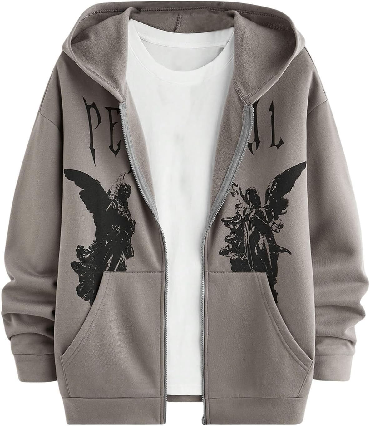 Stylish Men's Graphic Zip Up Hoodies for Casual Streetwear