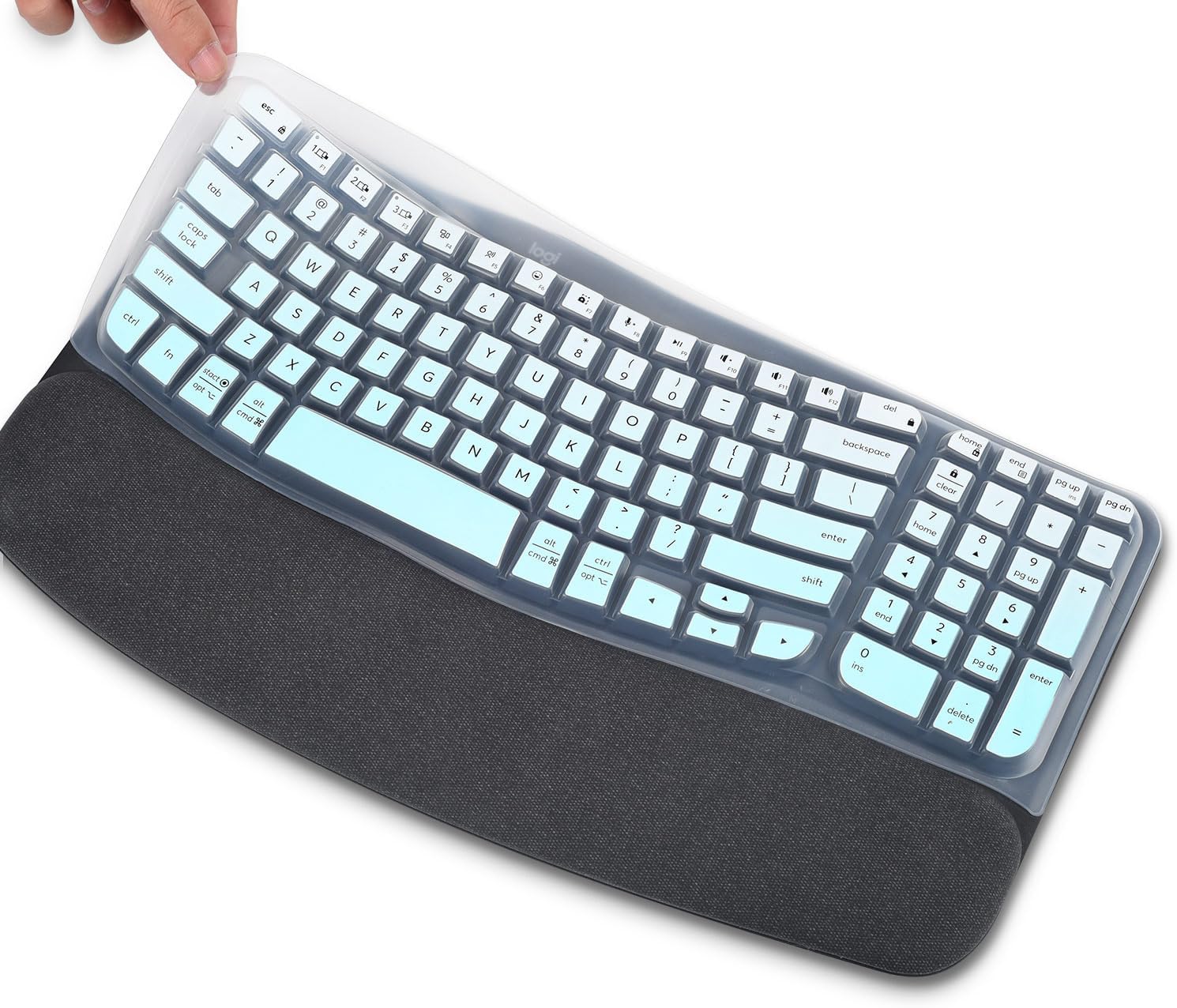 Ombre Mint Keyboard Skin for Logitech Wave Keys
