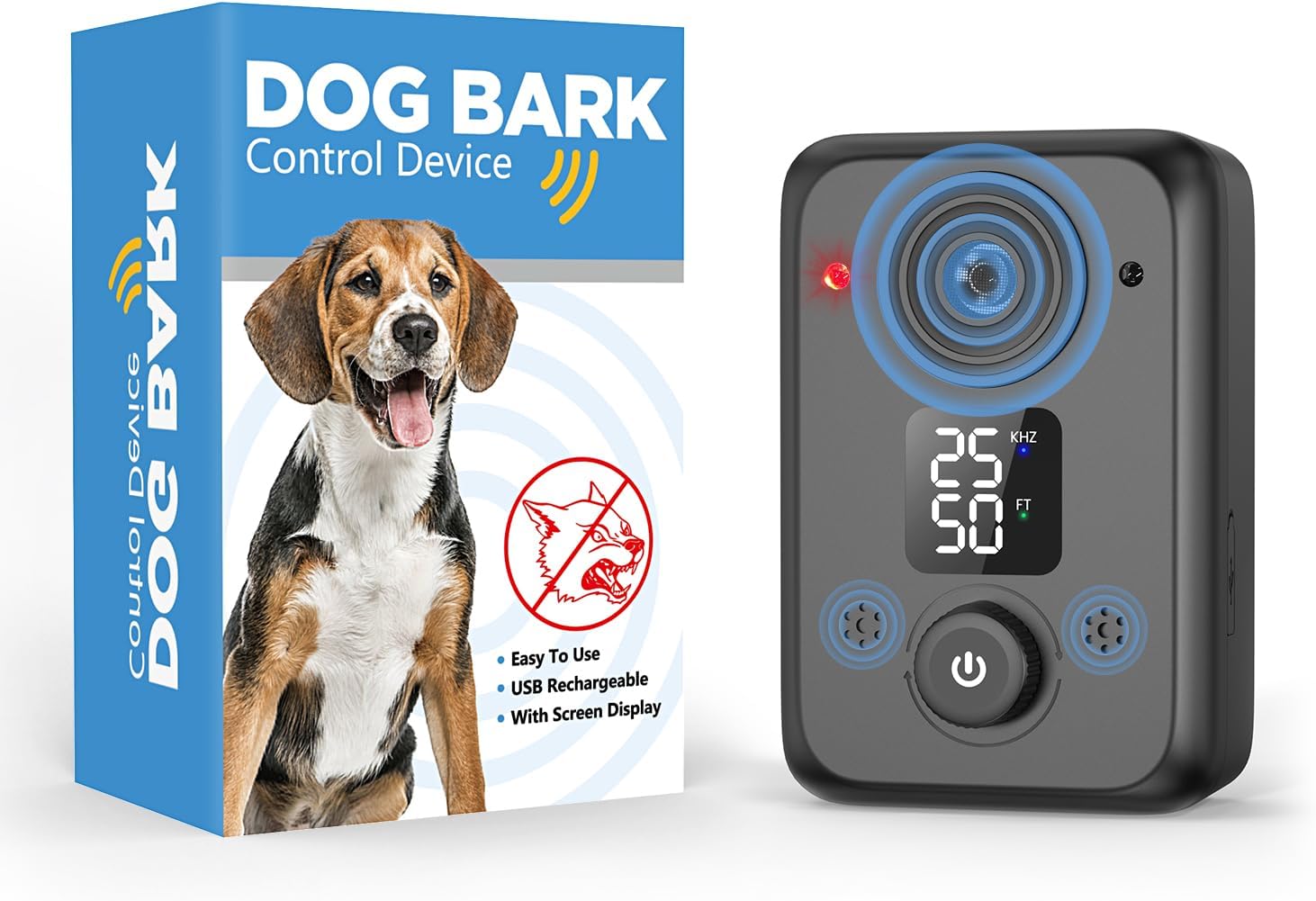 Anti Barking Device for Dogs with 50FT Range and 3 Modes