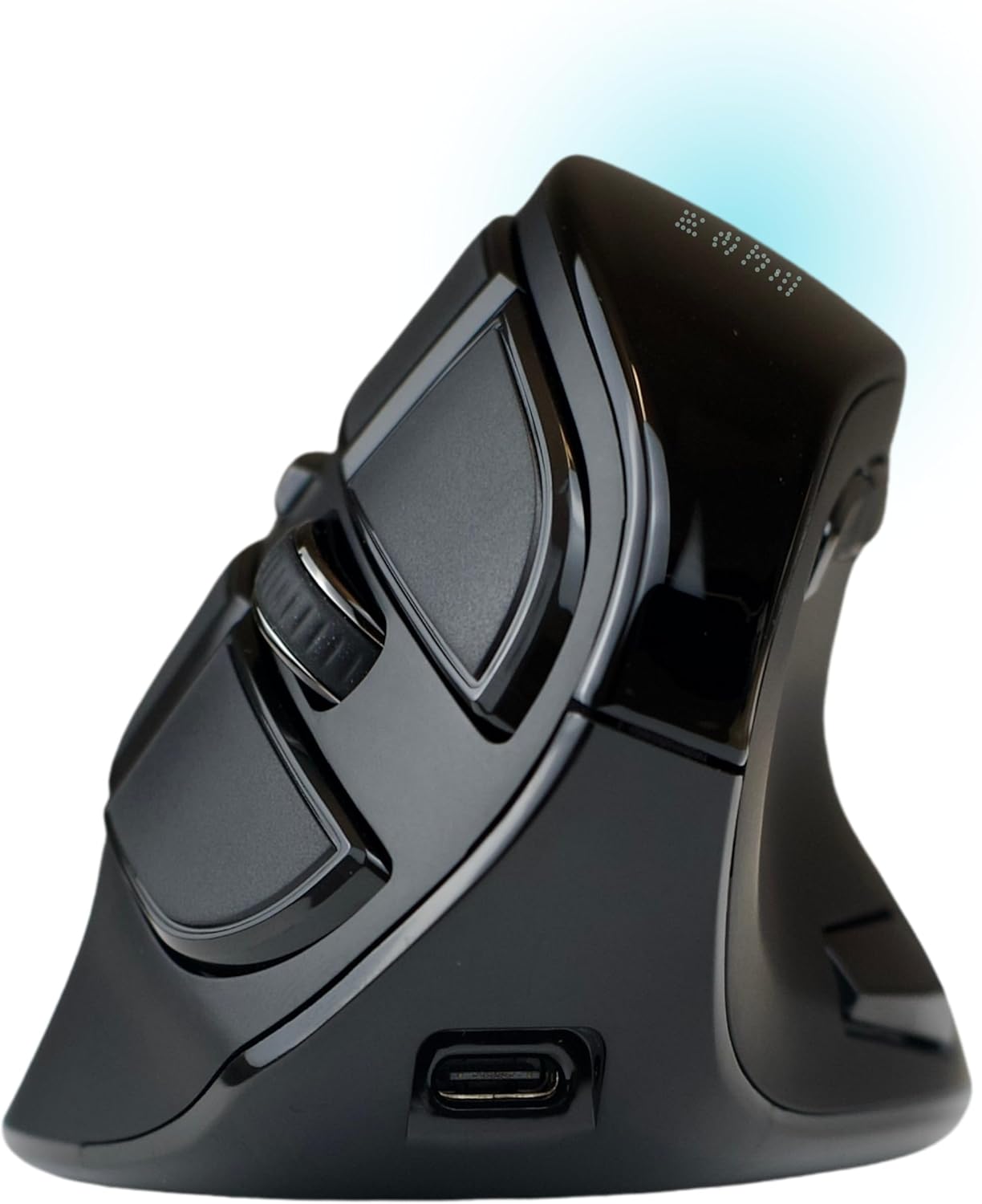 Om Handshake Vertical Mouse | Wireless, Ergonomic, Rechargeable | OLED Screen