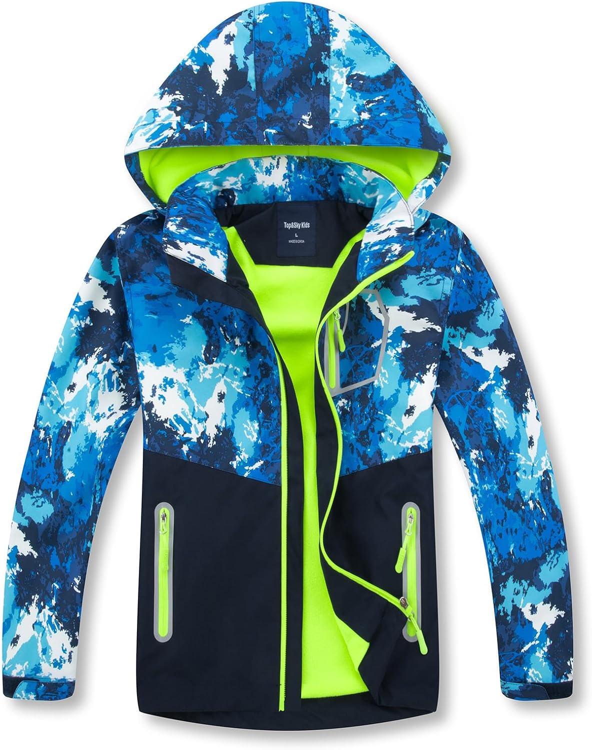 MGEOY Boys Girls Rain Jacket Lightweight Waterproof Hooded Coat