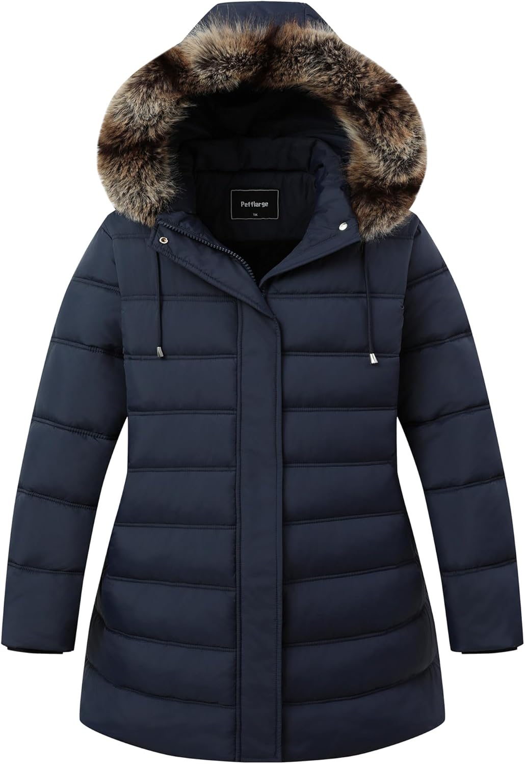 Womens Plus Size Down Jacket Puffer Coat for Winter Travel