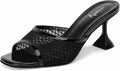 womens clear heels sandals with transparent stiletto - elegant 2.7in