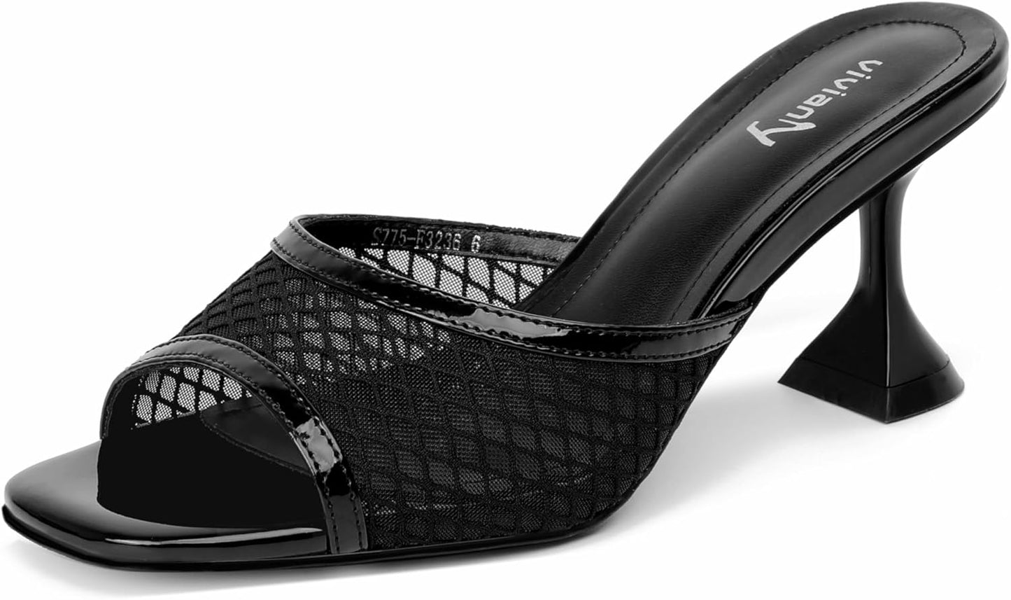 Vivianly Womens Clear Heels Sandals for Elegant Occasions