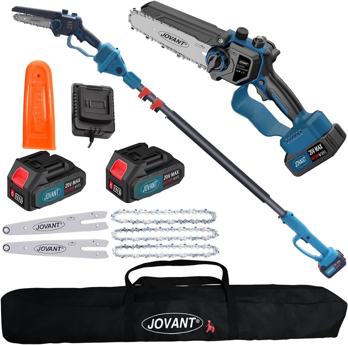 Electric Pole Saw for Tree Trimming with 15Ft Reach Power