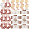 Bridesmaid Scrunchies Proposal Gifts Set of 8 with 4.1 in Square Clips