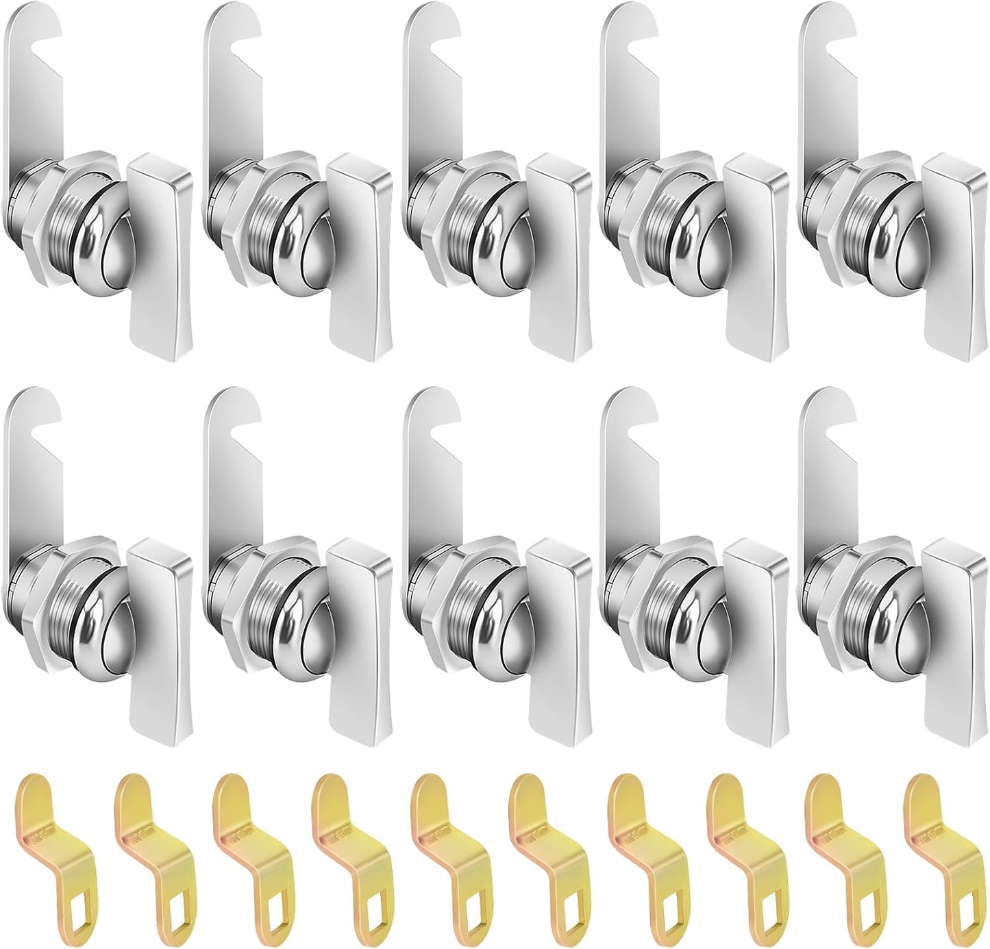 Thumb Cam Locks 10Pcs 5/8 RV Locks for Secure Storage Solutions