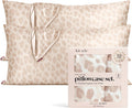 Satin Pillowcase King Size Set of 2 - Cooling, Zippered Luxury