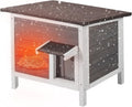 Outdoor Cat House Weatherproof Wooden Shelter - Insulated 24in