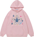 Aelfric Eden Womens Oversized Hoodies Star Graphic Fleece Pullover %