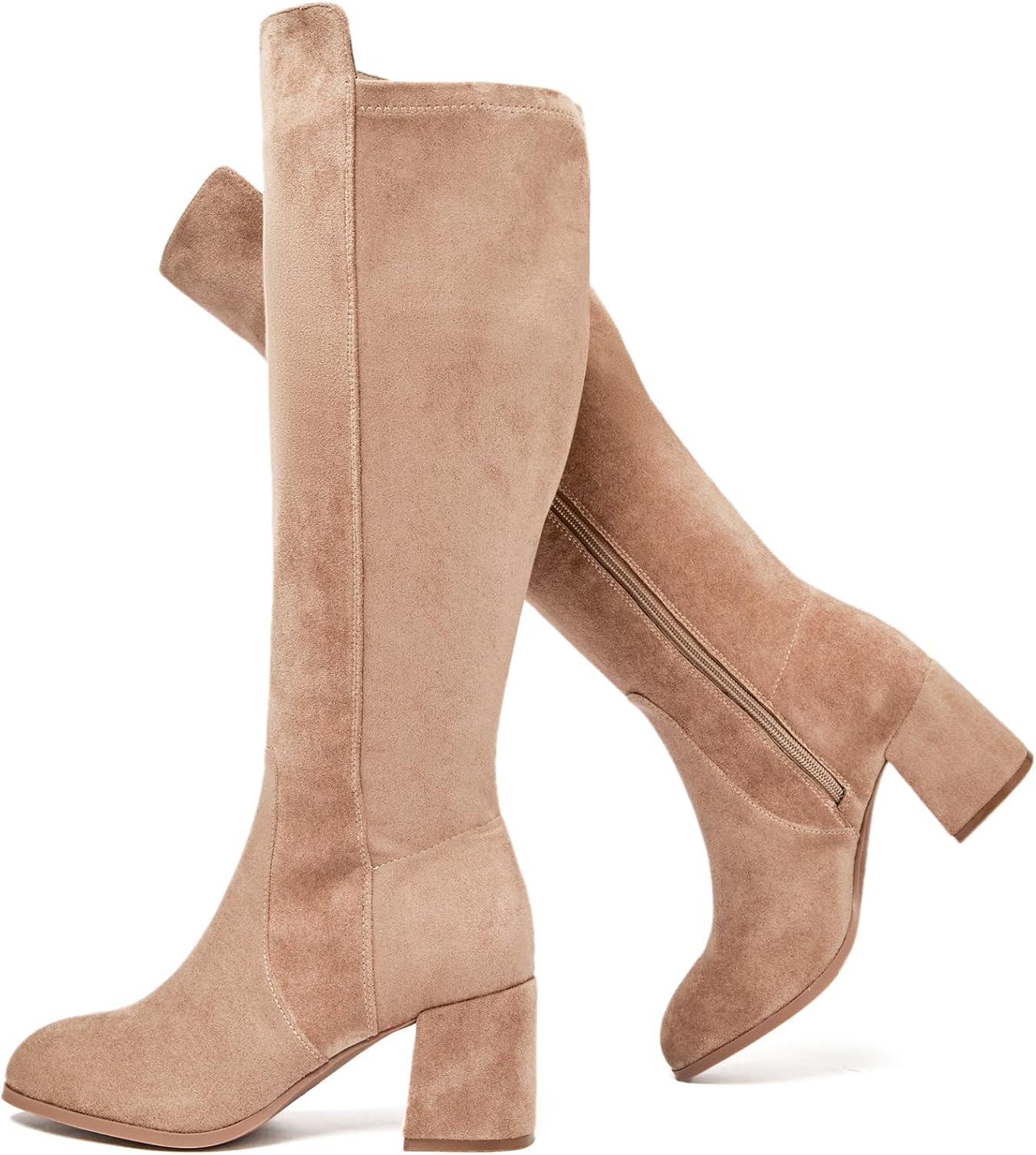 Women's Extra Wide Calf Knee High Boots for Comfortable Fit