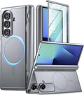 Poetic Flex Case for Galaxy Z Fold 7 Silver Grey - Foldable Kickstand