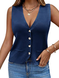 Stylish Sleeveless Sweater Vest for Women by Saodimallsu