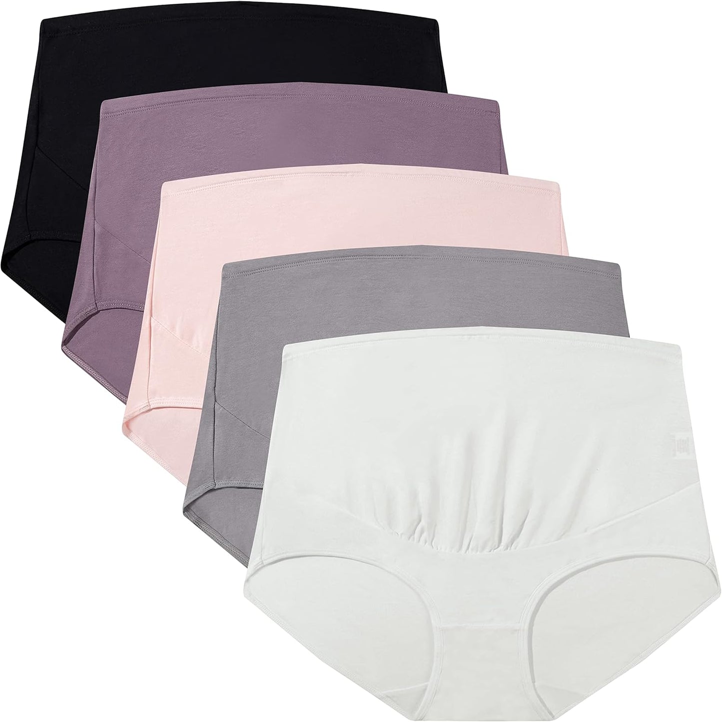 Mama Cotton Women's Over The Bump Maternity Panties for Comfort