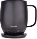 Temperature-Controlled Coffee Mug 14 oz (Black) - Keeps Drinks Hot