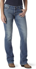 Women's Mid Rise Vented Hem Riding Jeans - Flattering Retro Fit